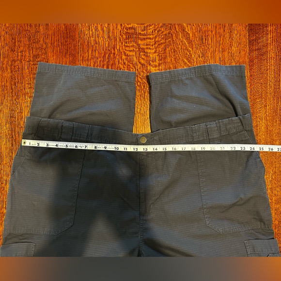 Carhartt Pants Mens 3XL Tall Black Cargo Workwear Cotton Drawstring Ripstop - Picture 3 of 8